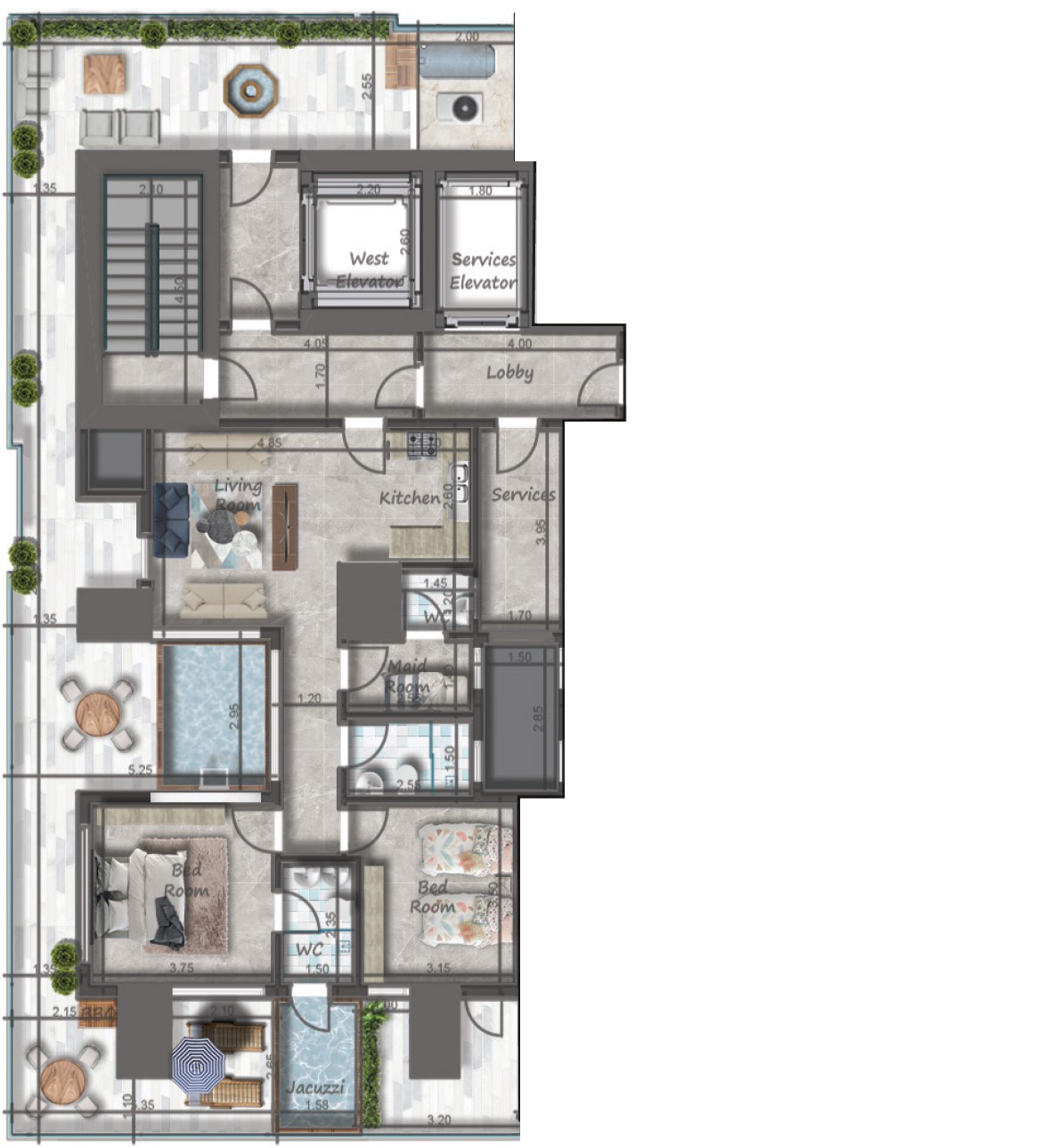 Apartment, 5-B